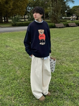 「アイテム（ブーツ）」を使った、りょうさん（メンズ・165cm）の秋コーディネート