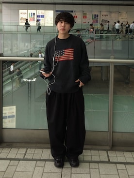 「remer（リメール）のアイテム」を使った、りょうさん（メンズ・165cm）の秋コーディネート