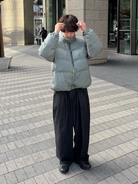 「アイテム（パンツ）」を使った、りょうさん（メンズ・165cm）の冬コーディネート