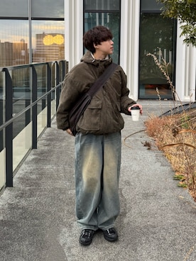 「アイテム（ジャケット/アウター）」を使った、りょうさん（メンズ・165cm）の冬コーディネート