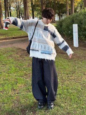 りょうさん（骨格ナチュラル・メンズ・165cm）の秋コーディネート