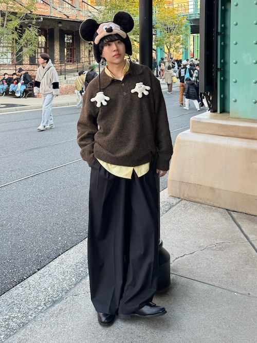 「TODAYFUL(トゥデイフル)の【TODAYFUL/トゥデイフル】Twill Wide Trousers/ツイルワイドトラウザーズパンツ(スラックス)」を使った、りょうさん(メンズ・165cm)の春コーディネート