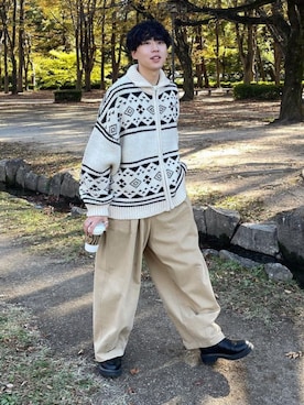「ONCILY（オンシェリー）のアイテム」を使った、りょうさん（メンズ・165cm）の秋コーディネート