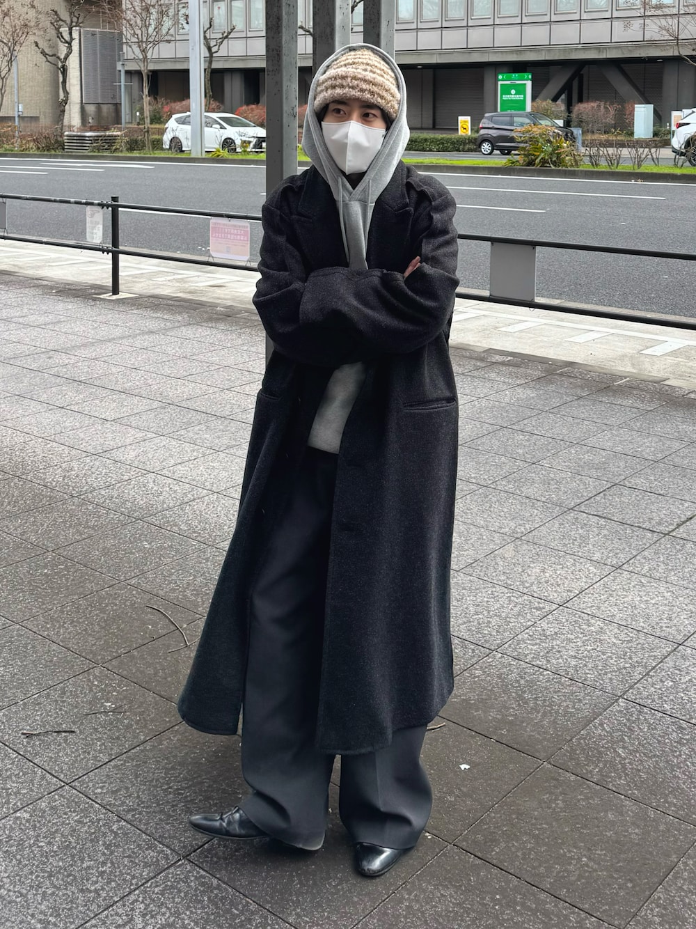 Outseam line long coat / アウトシームラインロングコートを使った