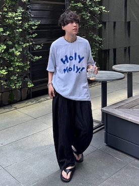 「アイテム（サンダル）」を使った、りょうさん（メンズ・165cm）の夏コーディネート