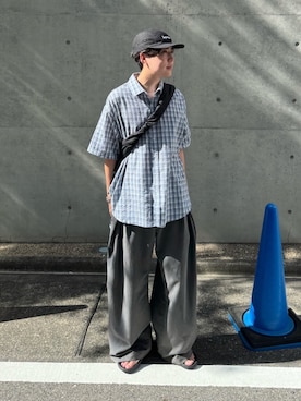 「アイテム（バッグ）」を使った、りょうさん（メンズ・165cm）の夏コーディネート
