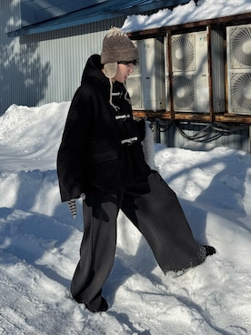 「アイテム（ダッフルコート）」を使った、りょうさん（メンズ・165cm）の秋コーディネート