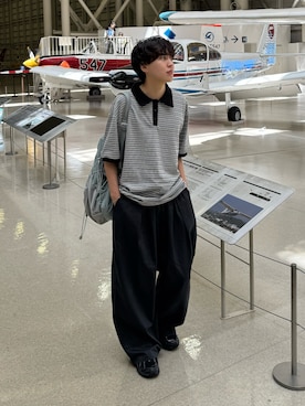 「FREAK'S STORE（フリークスストア）のアイテム（その他パンツ）」を使った、りょうさん（メンズ・165cm）の夏コーディネート