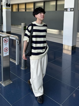 「KEEN（キーン）のアイテム」を使った、りょうさん（メンズ・165cm）の夏コーディネート
