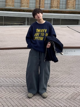 「アイテム（その他シューズ）」を使った、りょうさん（メンズ・165cm）の冬コーディネート