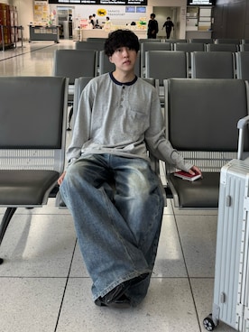 「アイテム（ドレスシューズ）」を使った、りょうさん（メンズ・165cm）の夏コーディネート