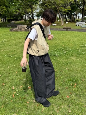 「Miscere（ミスケーレ）のアイテム」を使った、りょうさん（メンズ・165cm）の春コーディネート