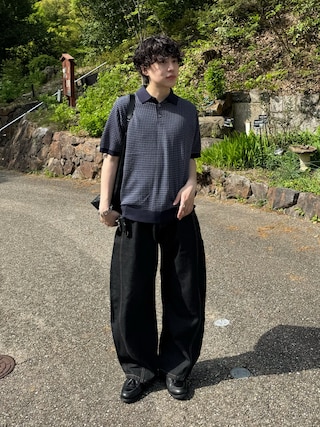 「Berwick1707（バーウィック）のBerwick バーウィック タッセル ローファー 8491 ヴィブラム ソール（ローファー）」を使った、りょうさん（メンズ・165cm）の春コーディネート