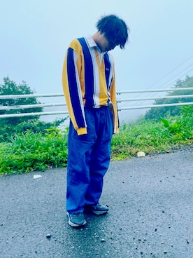 「McGREGOR（マックレガー）のアイテム（トップス）」を使った、りくおさん（メンズ・165cm）の冬コーディネート