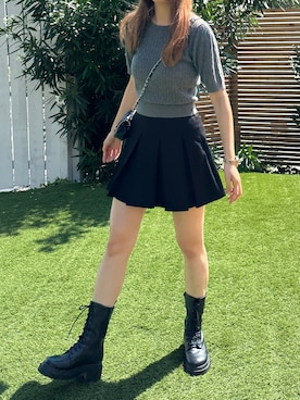 「アイテム（ブーツ）」を使った、Heatherさん（レディース・171cm）の夏コーディネート