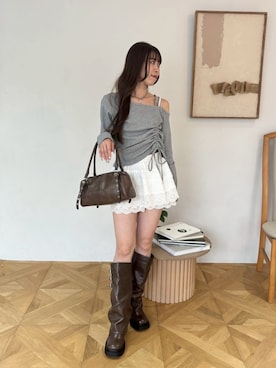 「Heather（ヘザー）のアイテム」を使った、Heatherさん（レディース・153cm）の夏コーディネート