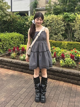 「Heather（ヘザー）のアイテム」を使った、Heatherさん（レディース・159cm）の夏コーディネート