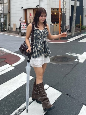 「Heather（ヘザー）のアイテム」を使った、Heatherさん（レディース・157cm）の夏コーディネート