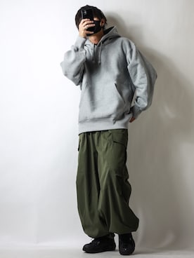 「NEW BALANCE（ニューバランス）のNew Balance ニューバランス ML703BC(D) TRIPLE BK(BC)（スニーカー）」を使った、TJさん（メンズ・177cm）の秋コーディネート