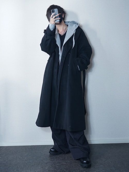 セール】Threads Utility Zip-Up Hoodie / ワンポイント 刺繍 ジップ
