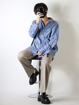 「レザー」｜「アイテム（福袋/福箱）」を使った、TJさん（メンズ・177cm）の夏コーディネート