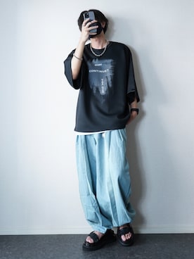 「アイテム（その他）」を使った、TJさん（骨格ナチュラル・メンズ・177cm）の夏コーディネート