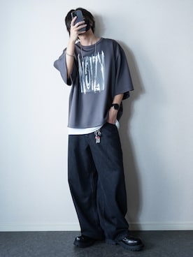 「アイテム（キーケース/キーアクセサリー）」を使った、TJさん（メンズ・177cm）の夏コーディネート