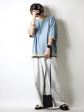 「ごきげんウィーク」｜「アイテム（福袋/福箱）」を使った、TJさん（メンズ・177cm）の春コーディネート