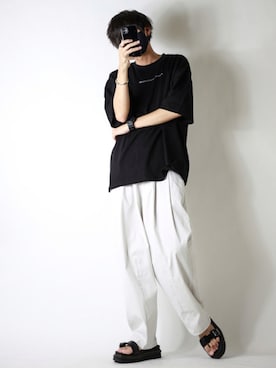 「ブレスレット」｜「アイテム（福袋/福箱）」を使った、TJさん（メンズ・177cm）の夏コーディネート