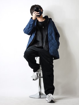 「green label relaxing（グリーンレーベルリラクシング）の【WEB限定】＜GLR/ -or（ジーエルアール オア）＞キルティング ベスト -ユニセックス-（ベスト）」を使った、TJさん（メンズ・177cm）の秋コーディネート