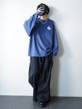 「アイテム（キーケース/キーアクセサリー）」を使った、TJさん（メンズ・177cm）の秋コーディネート