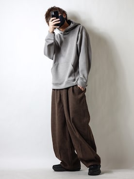 「チョコ色に染まれ」｜「アイテム（福袋/福箱）」を使った、TJさん（メンズ・177cm）の冬コーディネート