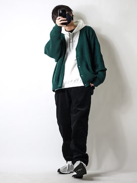 「ケーブルニット」｜「アイテム（福袋/福箱）」を使った、TJさん（メンズ・177cm）の秋コーディネート