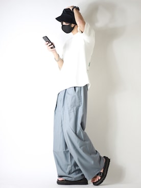 「ネオンカラー」｜「アイテム（福袋/福箱）」を使った、TJさん（メンズ・177cm）の夏コーディネート