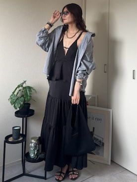 「sahara（サハラ）のアイテム」を使った、Yurinaさん（レディース・166cm）の夏コーディネート