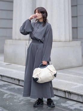 「MARNI（マルニ）のアイテム」を使った、Yurinaさん（レディース・166cm）の秋コーディネート