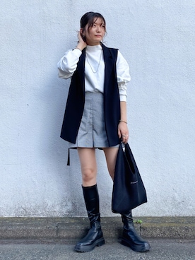 「ZARA（ザラ）のアイテム（その他アウター）」を使った、Yurinaさん（レディース・166cm）の秋コーディネート
