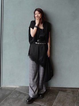 「loni（ロニ）のアイテム」を使った、Yurinaさん（レディース・166cm）の夏コーディネート