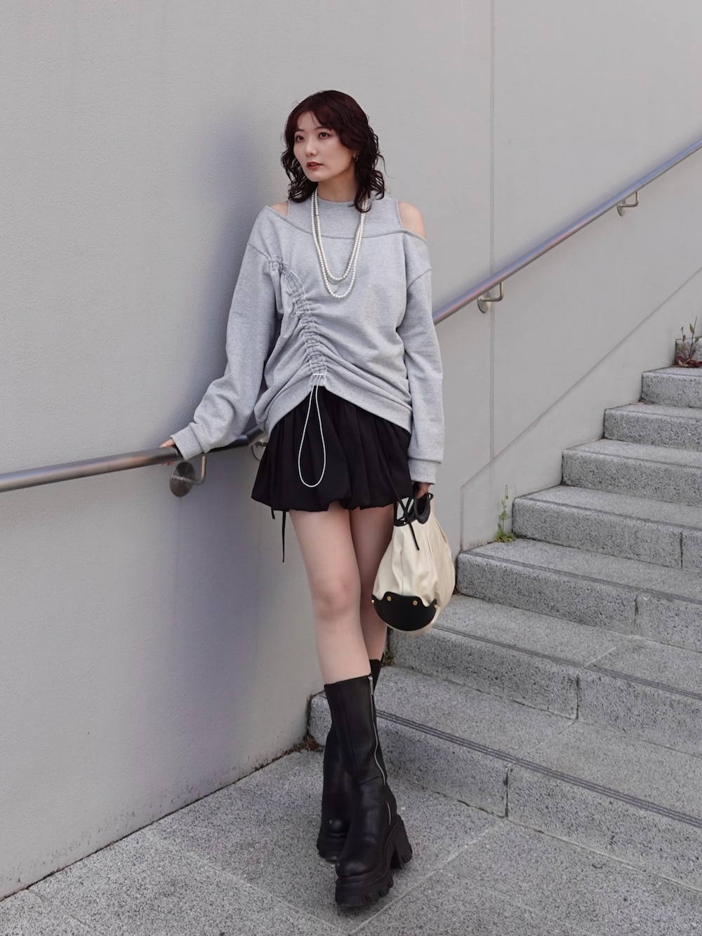 STUDIOUS ステュディオス サイドゴアブーツ 厚底 ロングブーツ サイズ2