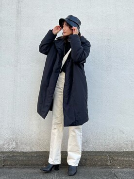 「Solace（ソレイス）のアイテム（ジャケット/アウター）」を使った、Yurinaさん（レディース・166cm）の冬コーディネート