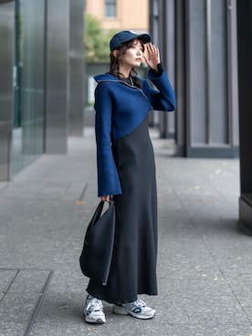 「アイテム（ハンドバッグ）」を使った、Yurinaさん（レディース・166cm）の秋コーディネート