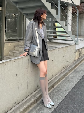 「PRANK PROJECT（プランクプロジェクト）のアイテム（シューズ）」を使った、Yurinaさん（レディース・166cm）の春コーディネート