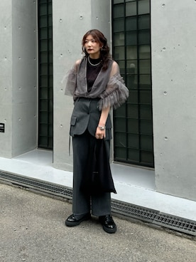 「LA BELLE ETUDE（ラベルエチュード）のアイテム（トップス）」を使った、Yurinaさん（レディース・166cm）の夏コーディネート