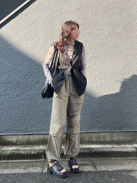 「ベストコーデ」｜「アイテム（その他）」を使った、Yurinaさん（レディース・166cm）の夏コーディネート