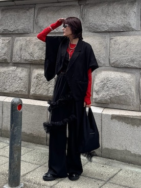「ELUNIS（エルニス）のアイテム」を使った、Yurinaさん（レディース・166cm）の秋コーディネート