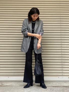 「LHME（エルエイチエムイー）のアイテム」を使った、Yurinaさん（レディース・166cm）の秋コーディネート