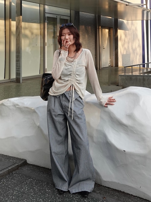 SHEER KNIT TOPS シアーニットトップス 春服（ニット/セーター）｜SLY