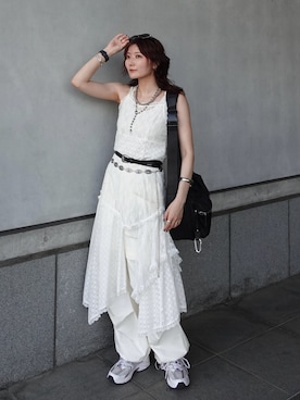 「TODAYFUL（トゥデイフル）のアイテム」を使った、Yurinaさん（レディース・166cm）の夏コーディネート