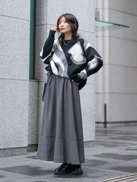 「VACANCY（ヴァカンシー）のアイテム」を使った、Yurinaさん（レディース・166cm）の冬コーディネート