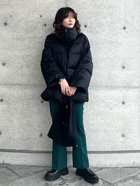 「LHME（エルエイチエムイー）のアイテム」を使った、Yurinaさん（レディース・166cm）の冬コーディネート